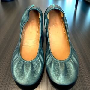 Tieks Blue Leather Flats